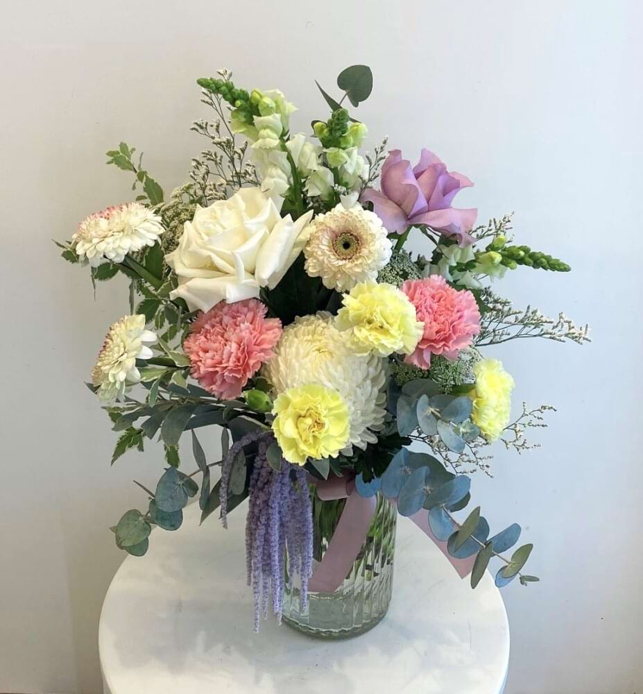 Pastel Florals in a Vase