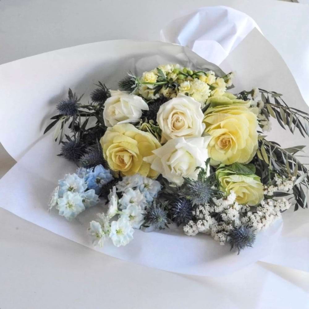 Blues & Lemons Bouquet