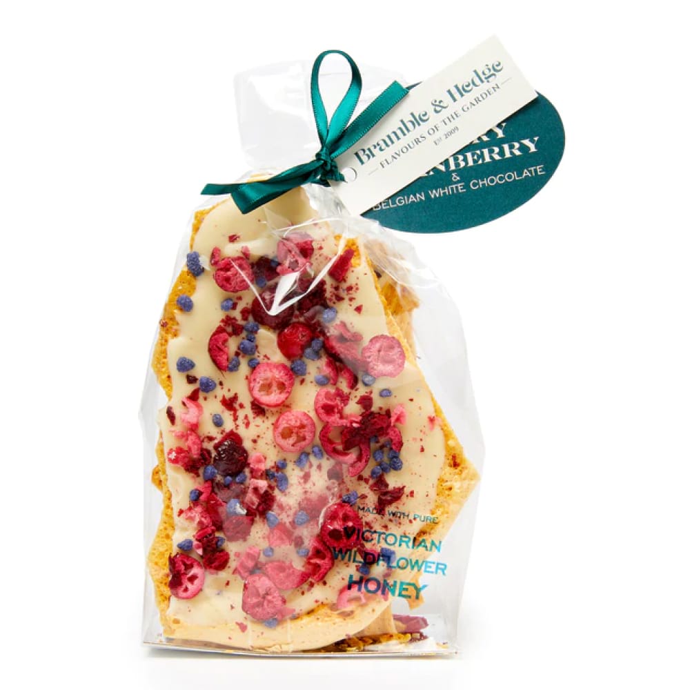 Sour Cherry, Cranberry & Candied Violet Honeycomb