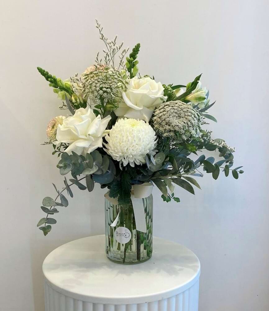 White Florals in a Vase